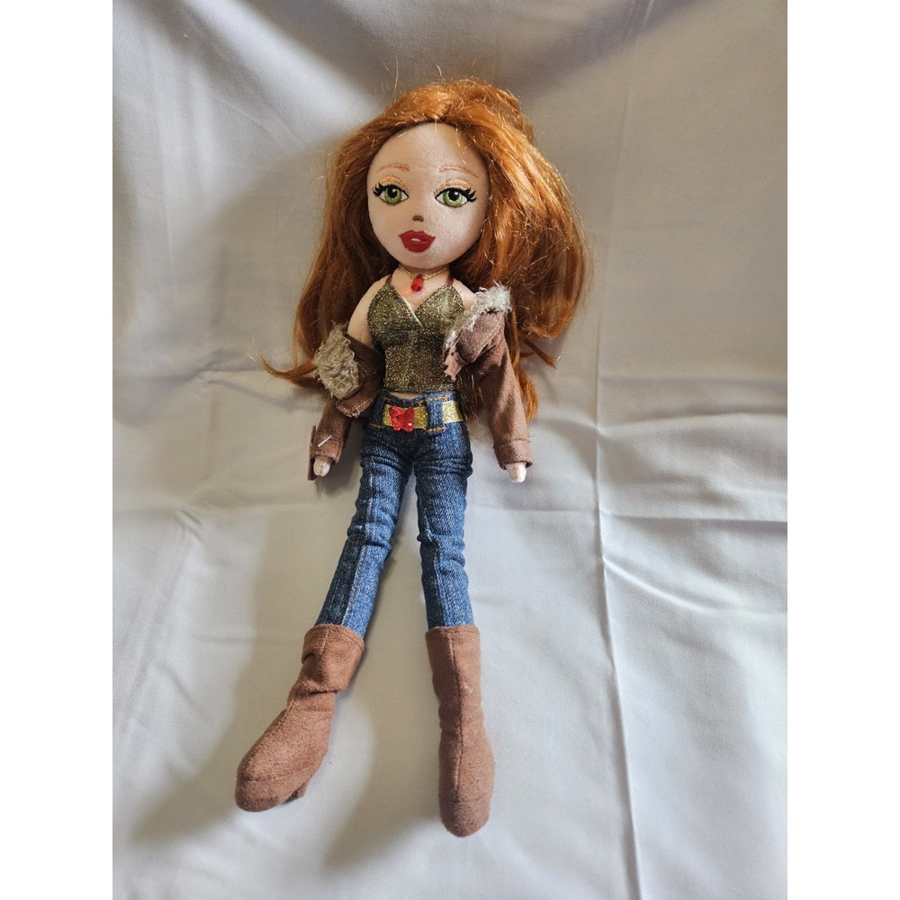 Ty Girlz Dazzlin Destin Bratz Style Plush 12 Inch Doll Unused Code Auburn Hair